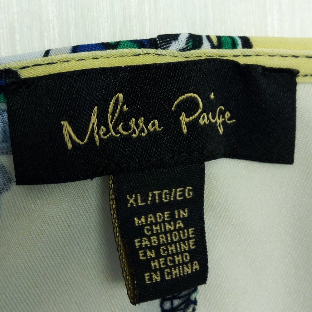 Melissa Paige V-Neck Blouse XL - Picture 3 of 7